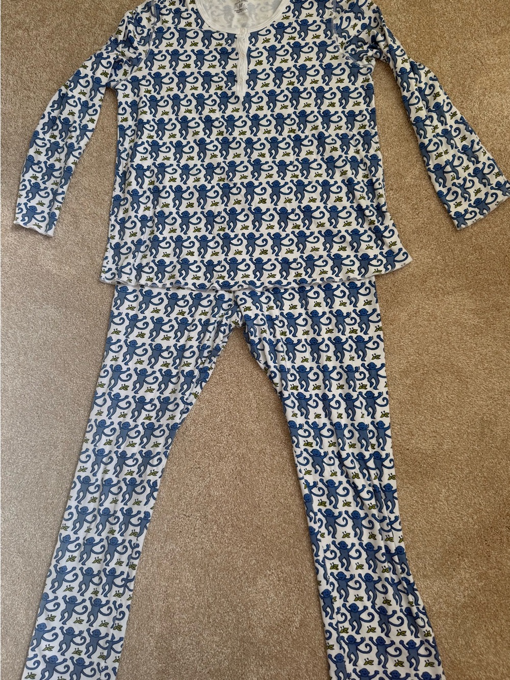 Original Roller Rabbit monkey pjs-ladies M - Picture 3 of 10
